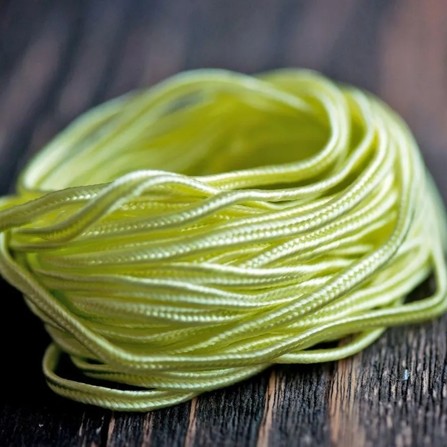 сутаж, цвет шартрез, 3х1 мм (уп 5 м)